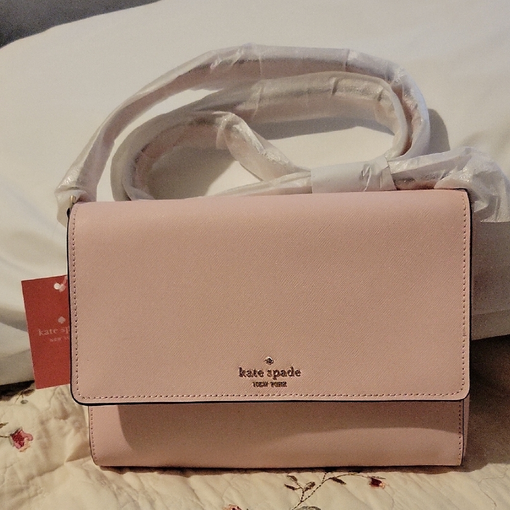 Kate Spade Pink Crossbody Bag with Adjustable Strap